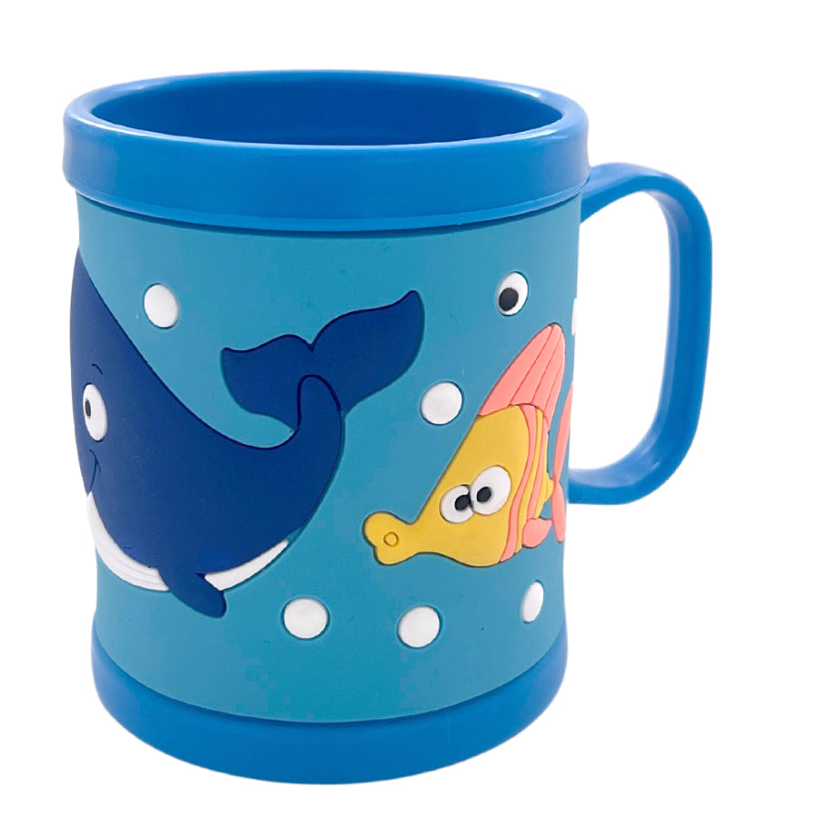 Child mug - fish- blue