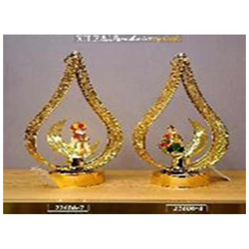 Plated Iron Led Lamp Moon- Gold