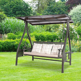Swing Chair 3 Seater - Black