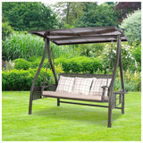 Swing Chair 3 Seater - Black