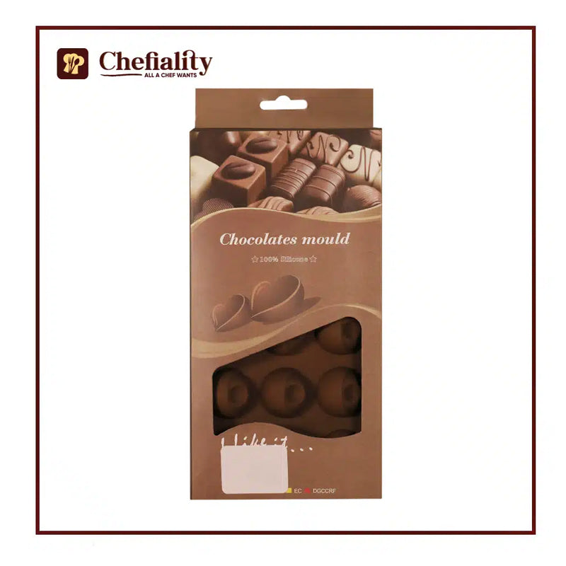 Silicon Choclate Mould Oval Shape - Brown