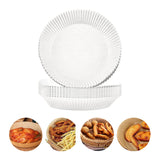 50Pc Air Fryer Paper Round 20X4.5Cm - White