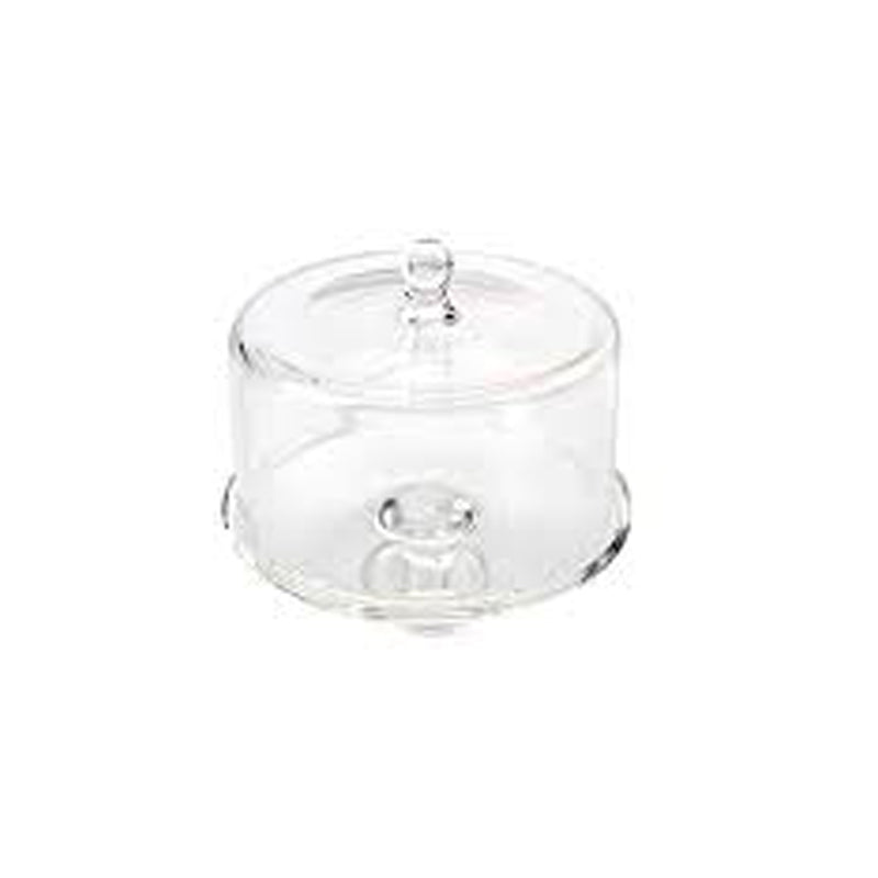 Glass Cake Tray 29X28Cm - Clear