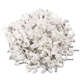 20 Piece Square Cable Clips-White