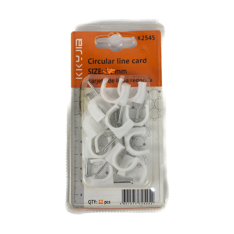 Kkyjia 13-Piece Circular Line Card Set - White