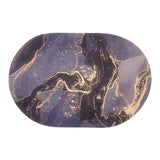 Rugsun Oval Rubber Floor Mat 40X60Cm - Navy Blue