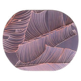 Oval Rubber Floor Mat 40X60Cm - Brown & Orange