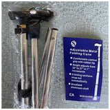 Alu Folding Cane- Silver And Black
