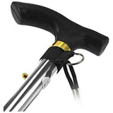 Alu Folding Cane- Silver And Black