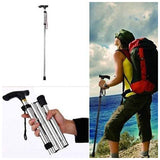 Alu Folding Cane- Silver And Black