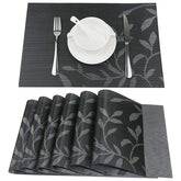 Fanuk 6Pcs Place Mat 30X45Cm - Black