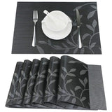 Fanuk 6Pcs Place Mat 30X45Cm - Black