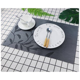 6Pcs Place Mat 30X45Cm - Black
