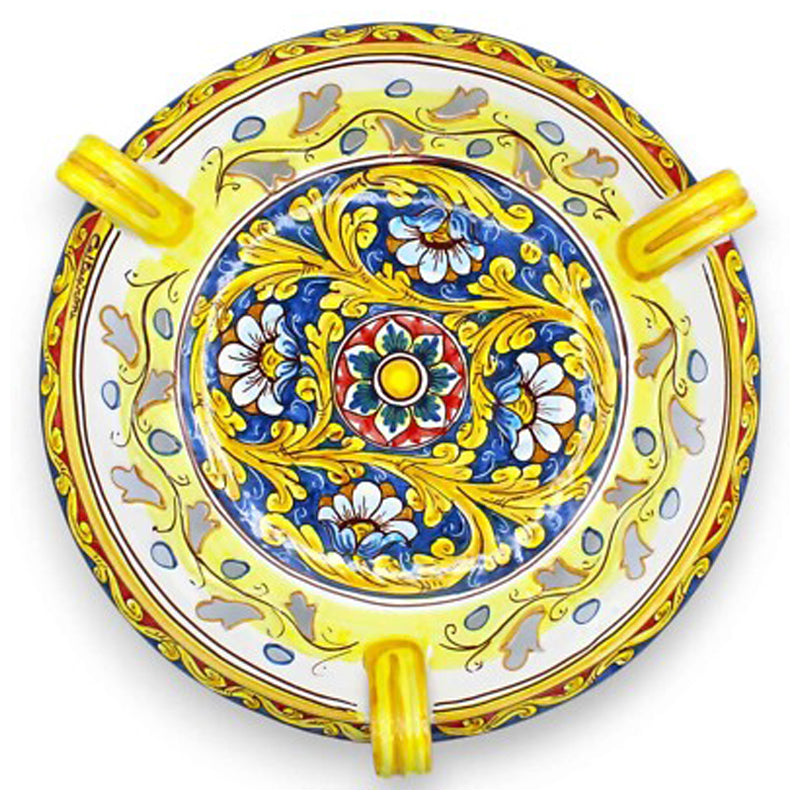 Glass Ashtray -Yellow