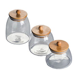 3 Pcs Glass Jar - Clear