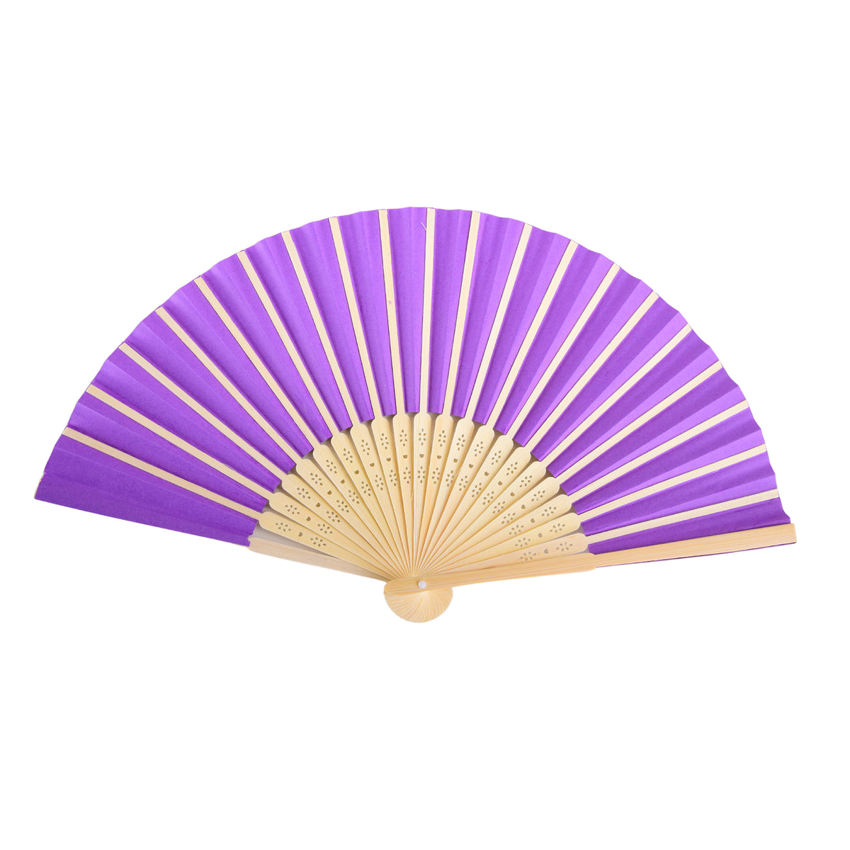 Hand fan - purple