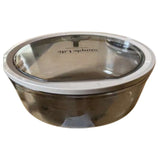 Storage Box Round W/Lid Small 16.3X16.3X8.5Cm- Gray