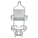 Bath Bliss Aluminum Shower Caddy-Silver