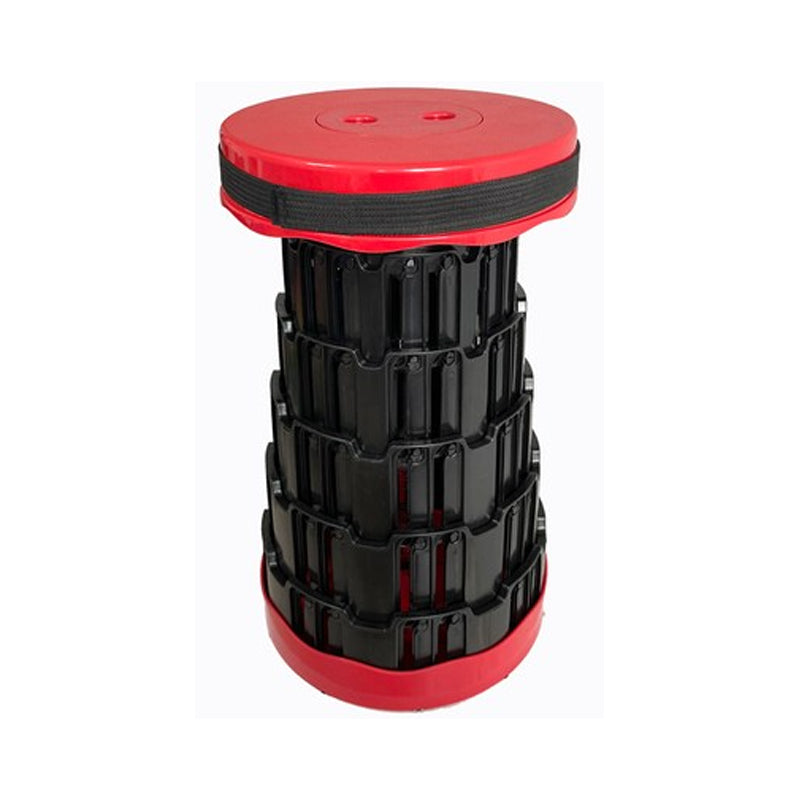 Retractable Folding Portable Stool Red