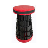 Retractable Folding Portable Stool Red