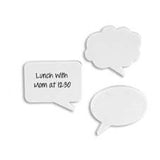 Whiteboard Magnets - Talk Bubble Shape - White