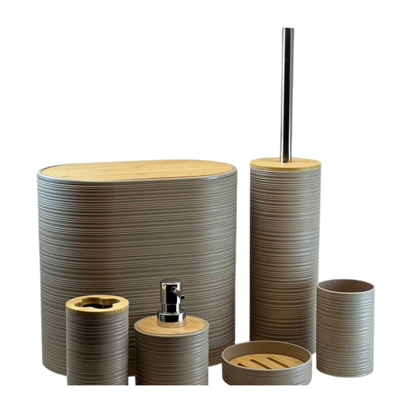 8Pcs Bathroom Accessory - Beige