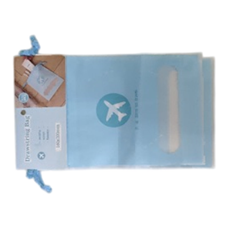 Drawstring Bag 2Pc 160X200Mm-Light Blue