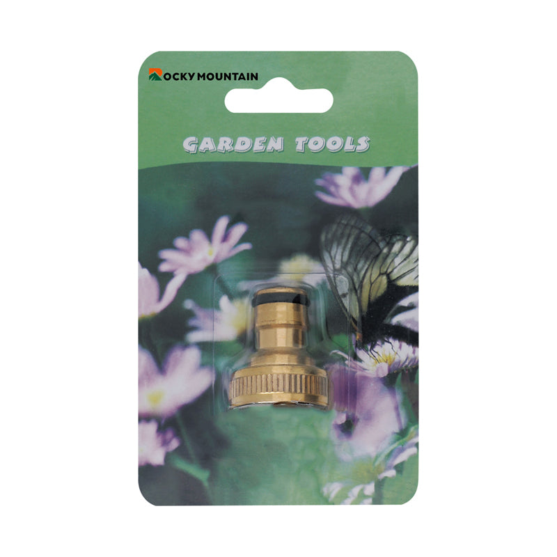 Metal Hose Connector Brass Plated 1/2” - Gold