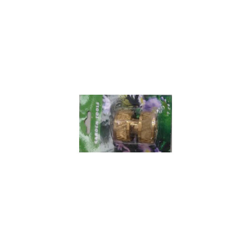 Metal Hose Connector Brass Plated 3/4"- Copper