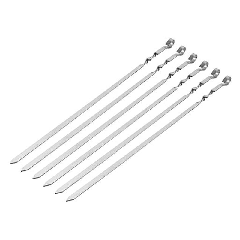 6Pc S.Steel Bbq Skewers 55X1.2Cm