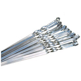 6Pc S.Steel Bbq Skewers 50X0.4Cm- Silver