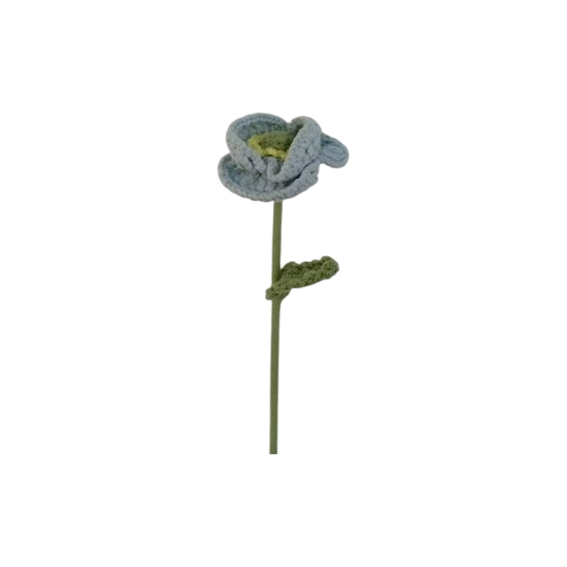 Yarn Flower Decoration - Blue - Green
