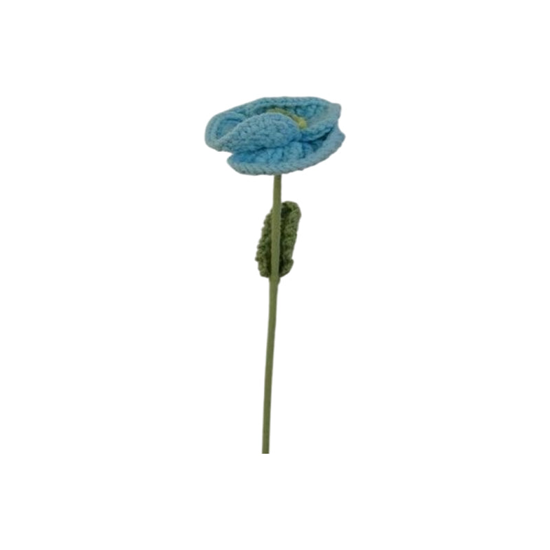 Yarn Flower Decoration - Blue - Green