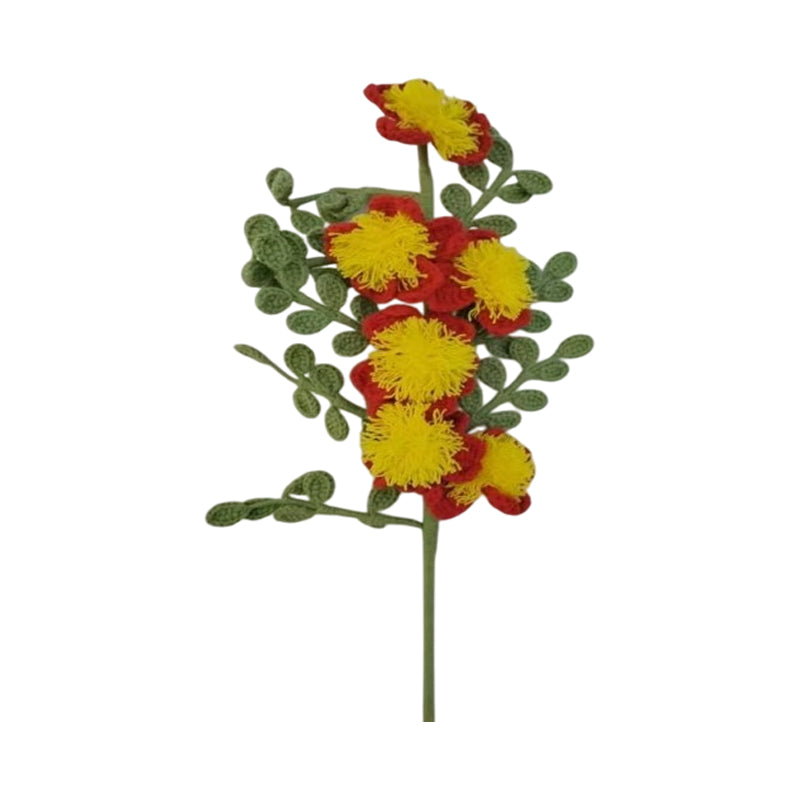 Yarn Flower Decoration - Multicolor