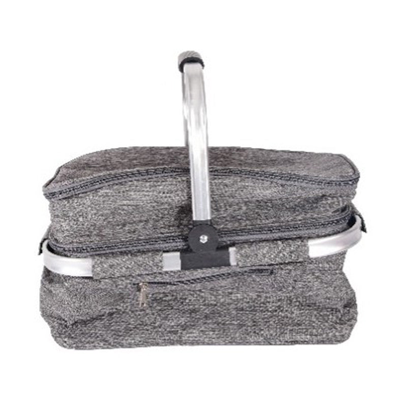 Foldable Insulated Picnic Basket-Aluminum Frame