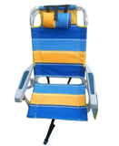 Aluminum Beach Chair – Leaf Design-Multicolor