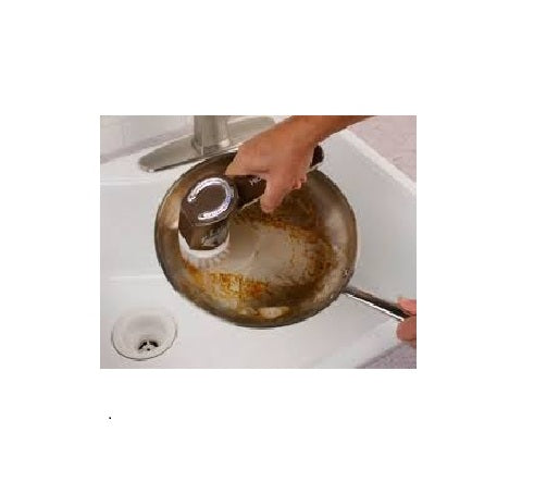 Cordless Rechargeable Kitchen Power Scrubber-Brown