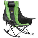 Atlantis Metal Camping Rocking Chair - Green/Black