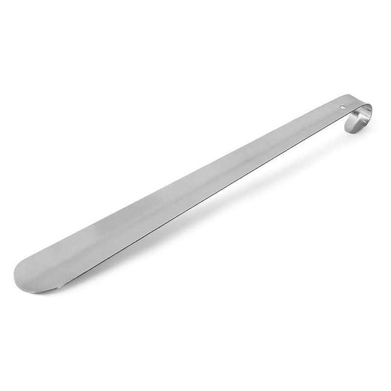 Stainless Steel Shoe Horn With Hook 42Cm - Silver