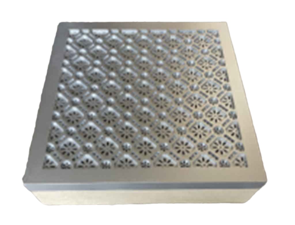 Storage Box Square -Silver