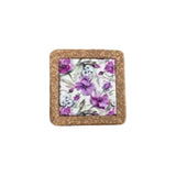 Square Cork Trivate 10X10X0.9Cm-Multicolour