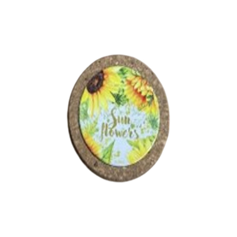 Round Cork Trivate 14Cm-Multicolour