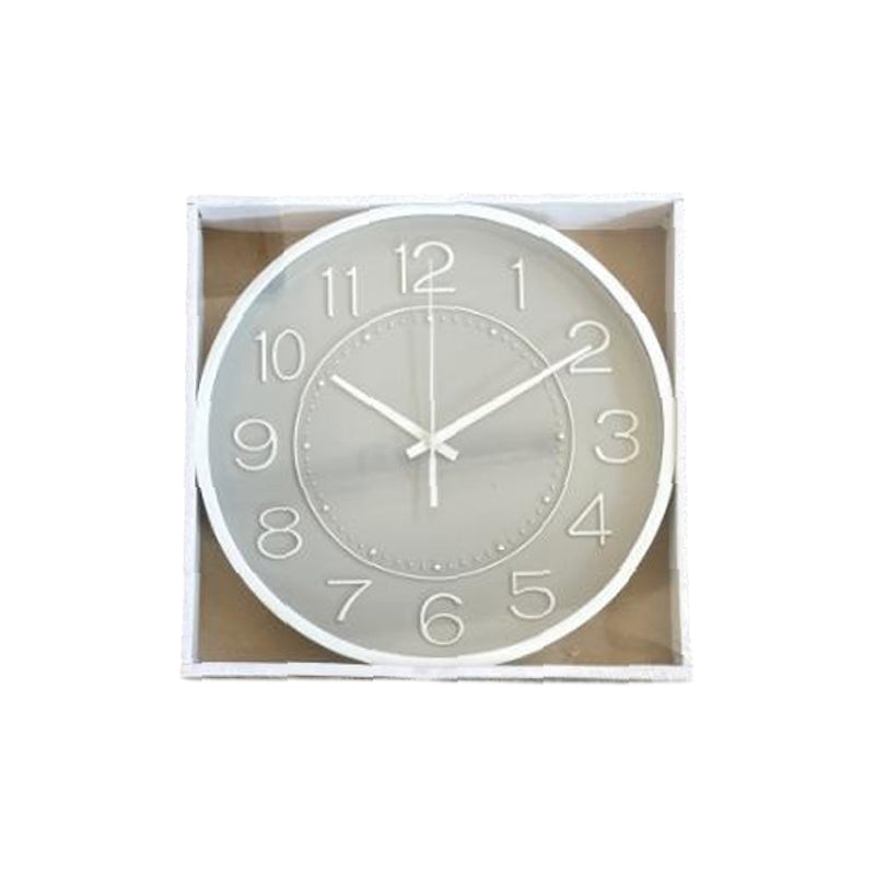 Round Wall Clock-24Cm-Grey
