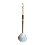 Toilet Drain Sink Plunger-Steel Handle-Grey