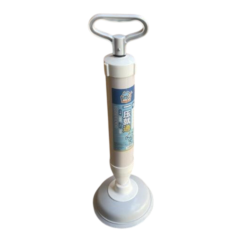 Toilet Drain Sink Plunger-Pump Action Handle-Grey