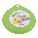 Plastic Round Cutting Board, Green Color