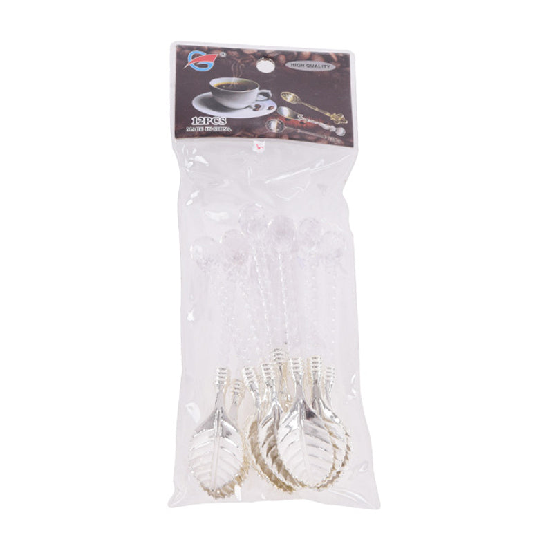 12Pc Small Spoon Set - Silver