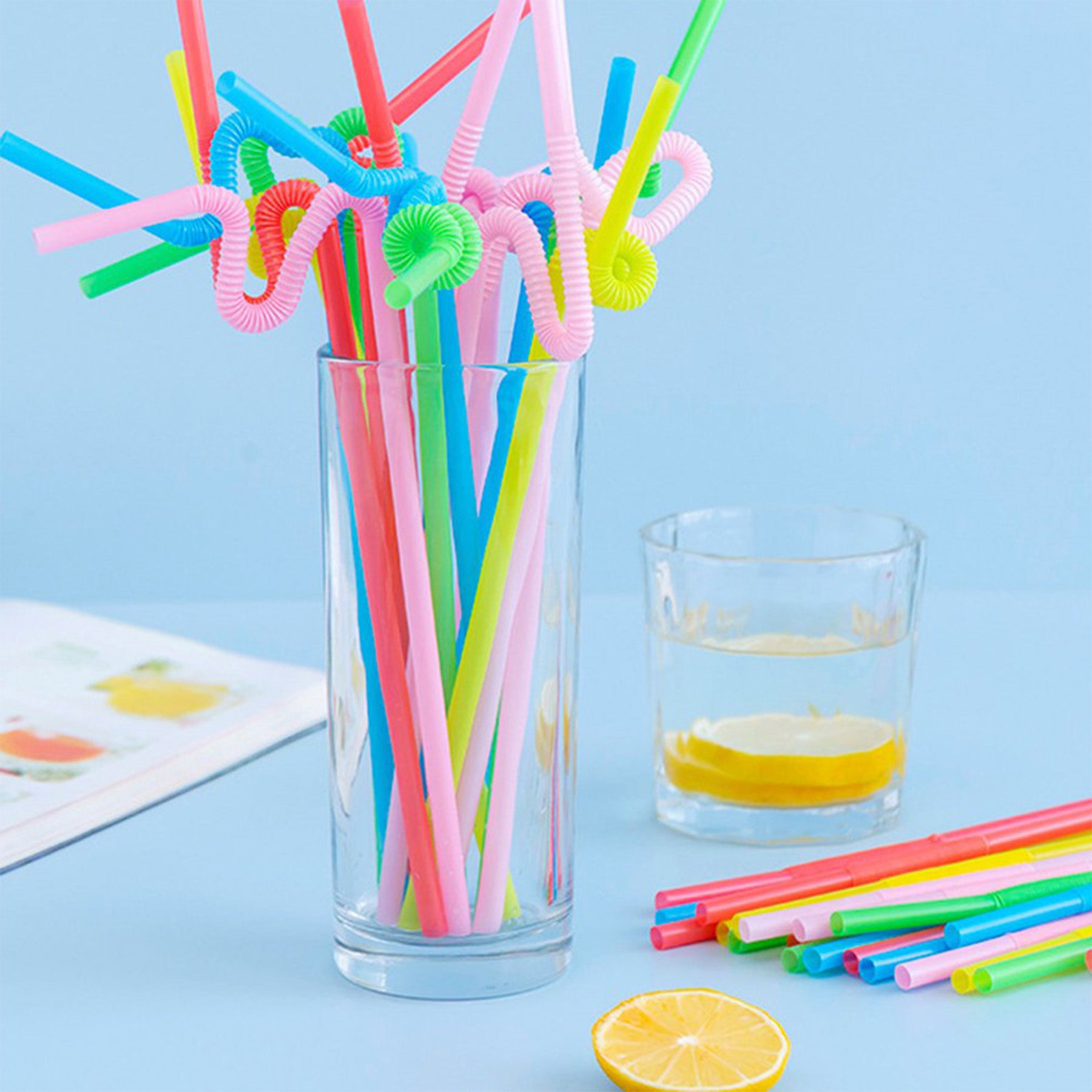 Drinking straws Set 100 Pcs