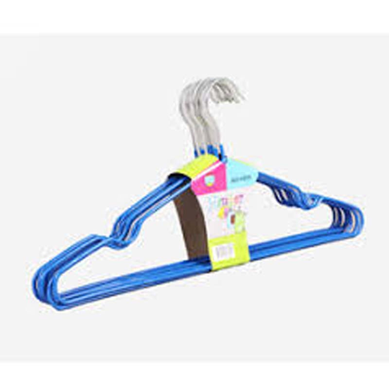 5Pc Metal Non-Slip Hanger - Blue