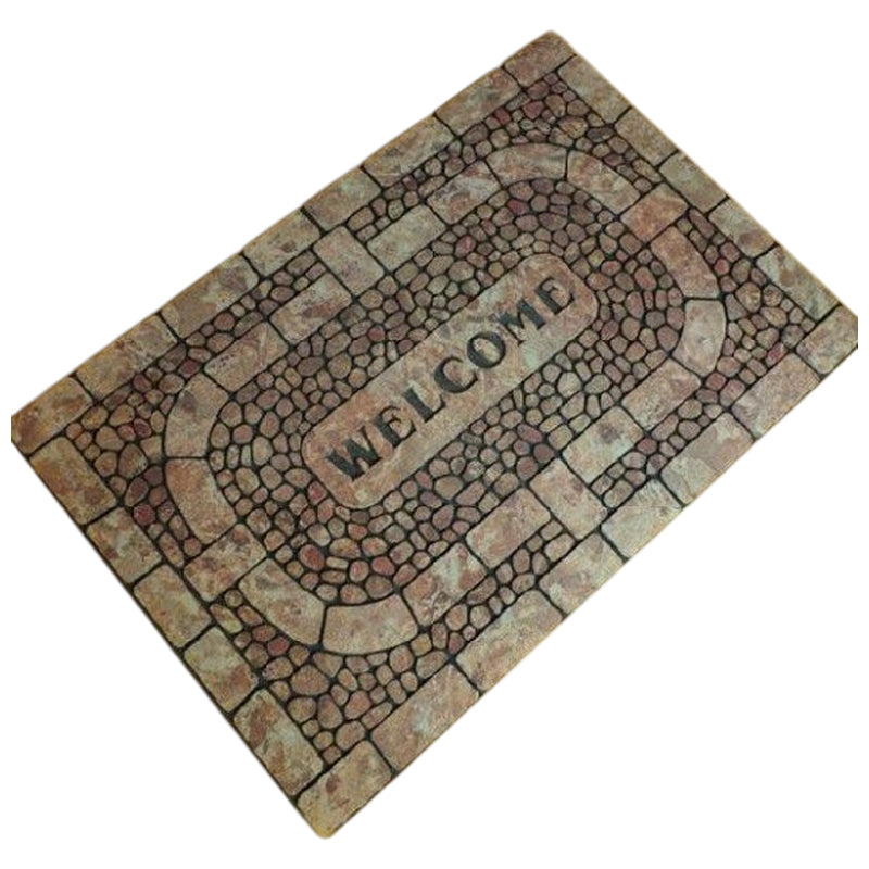 Door Mat Welcome 60X90Cm-Brown